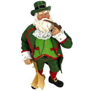 Kurt Adler Irish Eyes Smiling Fabriche Musical Santa Figurine KSA Collectibles